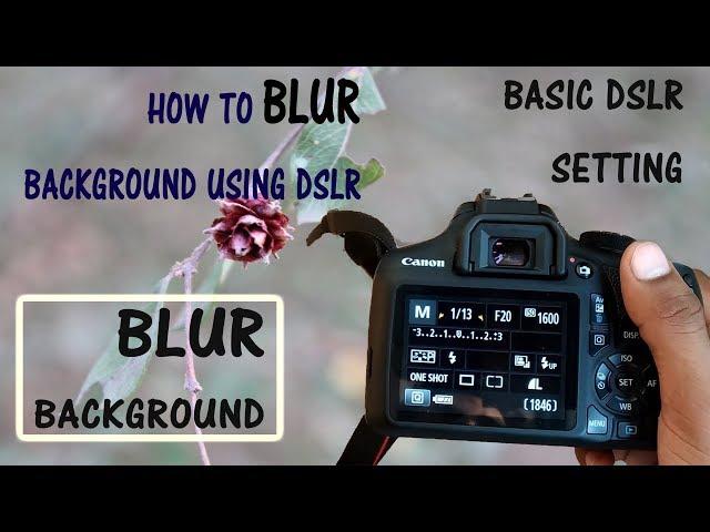 How to blur the background in dslr | basic DSLR photography tips in hindi