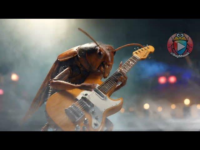 Cockroaches and a Praying Mantis Shred "No Place in Heaven" – Epic Bug Muzak Original Track!