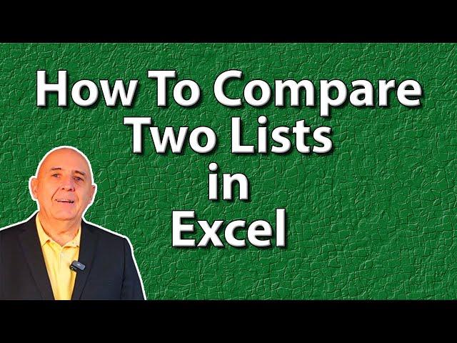 A Dynamic Way to Compare Two Lists in Excel Using The Filter Function.