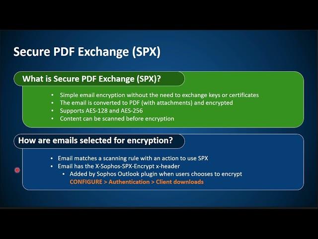 Sophos Firewall SPX Email Protection: Secure and Encrypt Your Email Communications | Online Class 3