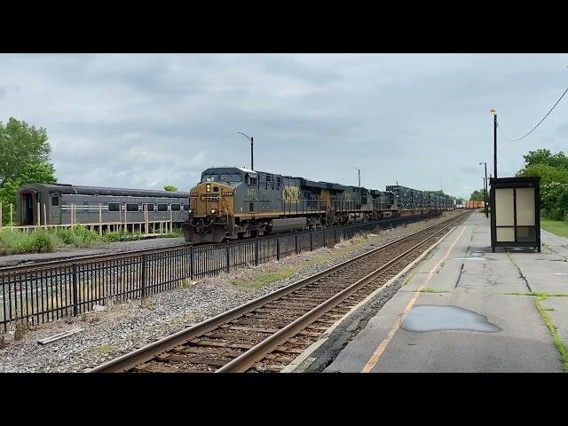 Part 1/2 of the CSX Freight Action at Utica, NY with Foreign Power (6/22/24)