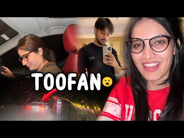 TOOFAN MAI PHANS GAYE  | Aroob Ki Pro Max Driving  | Finally Ghar Phounch Gaye ️