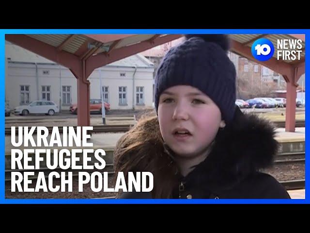 Ukraine Refugees Flood Eastern Europe | 10 News First