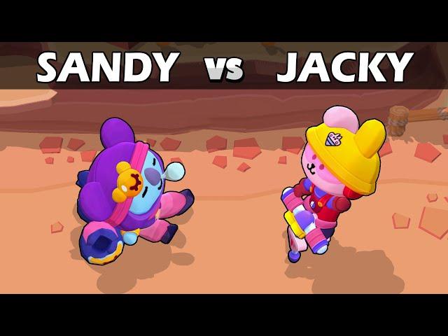 JACKY vs SANDY | BT21 | Brawl Stars