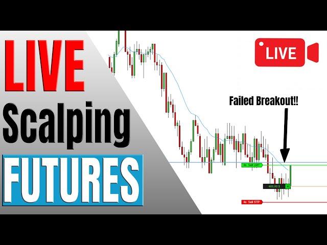 Scalping Futures E-mini S&P 500 LIVE - How To Trade Breakouts