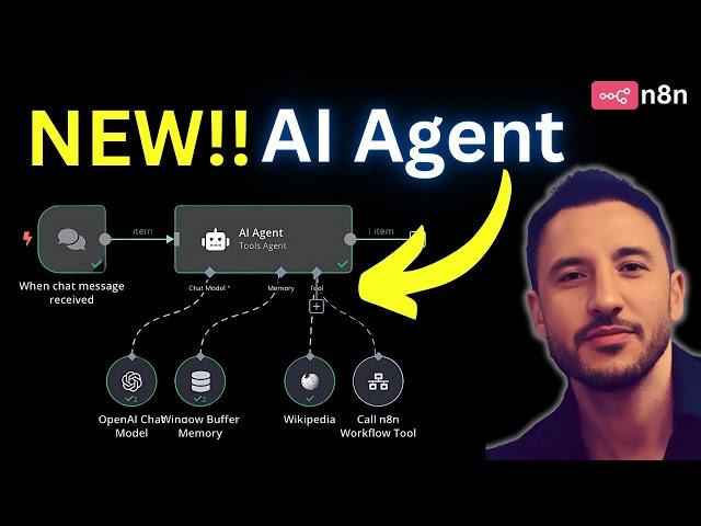 NEW n8n AI Agent update: 10x easier to use (NO CODE!)