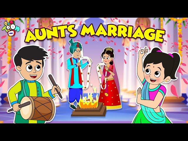 Aunt's Marriage | Wedding Season | Animated Stories | English Cartoon | Moral Stories | PunToon Kids