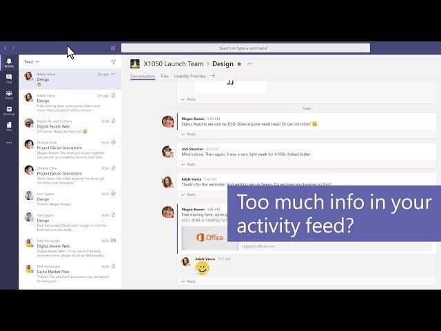 How to filter your activity feed in Microsoft Teams