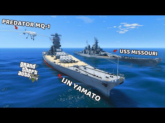 KAPAL PERANG IJN YAMATO - GTA 5 MOD