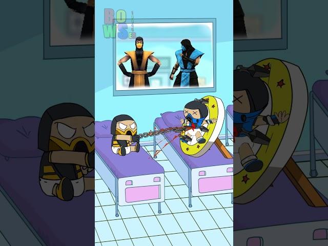 Baby Scorpion Vs  Sub Zero Bowser12345 #mortalkombat #scorpion #subzerovsscorpion  #short #shorts