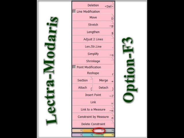 Lectra Modaris Option - F3 || How to operate lectra? || Lectra option details