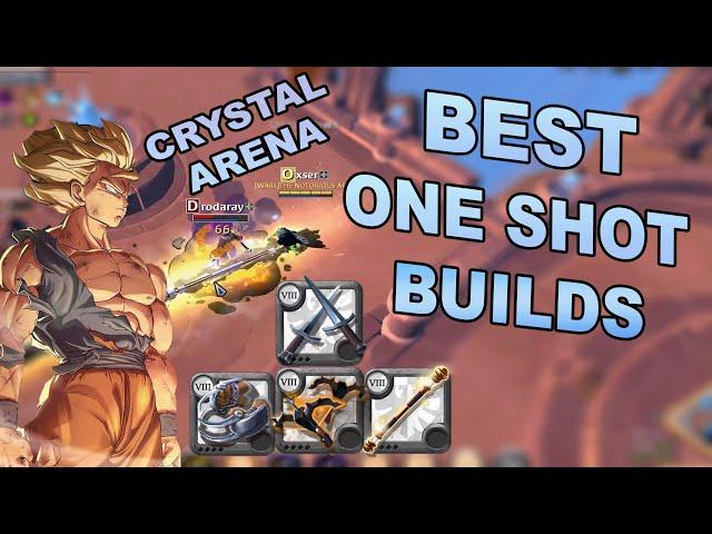 BEST ONE SHOT BUILDS !!!! TOP 7 BUILD CRSYTAL ARENA ( Albion Online )