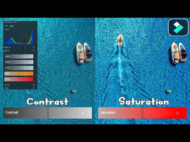 Contrast And Saturation Color Correction Filmora X Tutorial