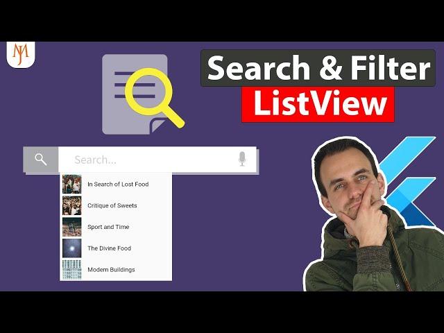 Flutter Tutorial - Search & Filter ListView [2022]