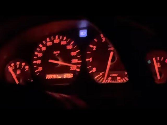 BMW E36 325i Night Drive (Near Vmax on Public roads)