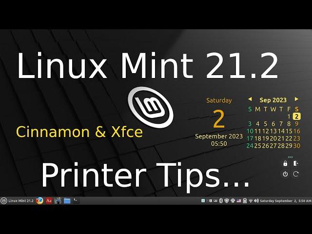 Linux Mint 21.2 - Cinnamon & Xfce - Printer tips.