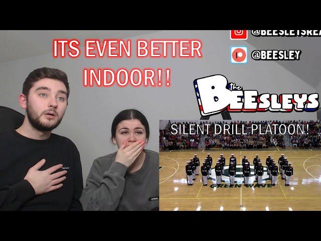 BRITISH COUPLE REACTS | US MARINE CORPS SILENT DRILL PLATOON (INDOOR VERSION)