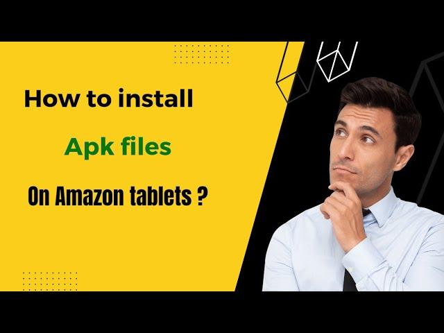 How to Install apk files on amazon fire tablets.