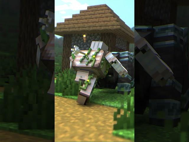 Gus Protects his Village (Part 1) #minecraft #aesthetic #minecraftnostalgia #blender #animation