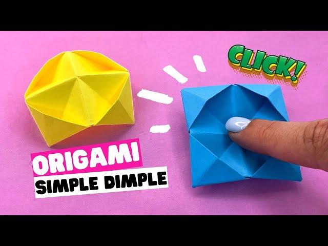 How to make origami DIY SIMPLE DIMPLE [origami fidget toy]