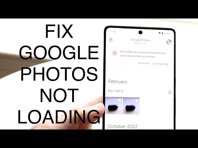 How To FIX Google Photos Not Loading! (2023)