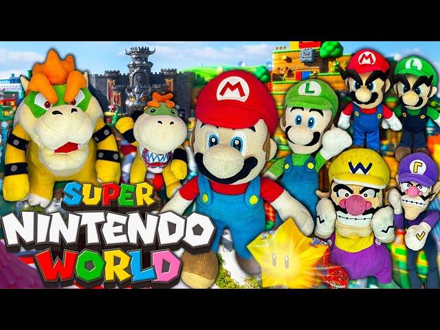 Mario and Luigi Go To Super Nintendo World! - Super Mario Richie