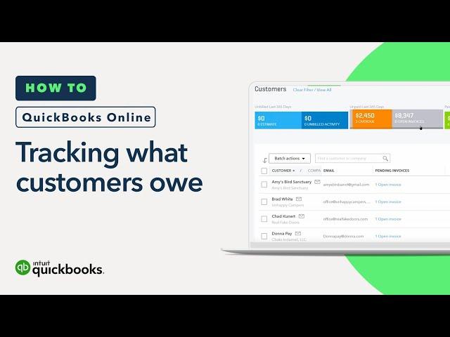 How to track what customers owe you: accounts receivables & more | QuickBooks Online (Tutorial)