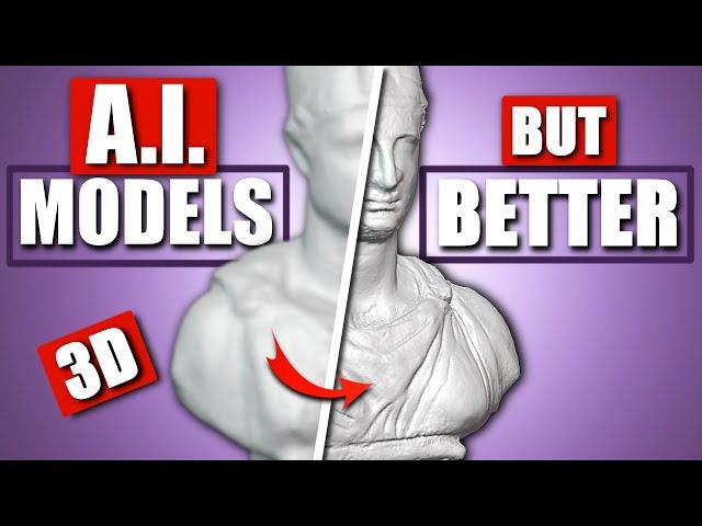 AI 3D Models - Improve The Details - Tutorial