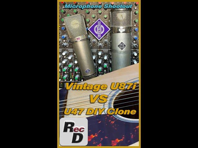 Vintage Neumann U87 vs U47 Diy Clone | Microphone Shootout #shorts