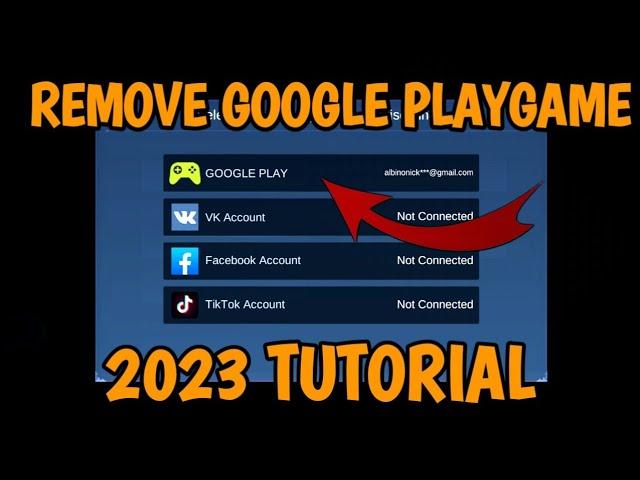 HOW TO REMOVE GOOGLE PLAY GAMES IN MOBILE LEGENDS 2023 TUTORIAL