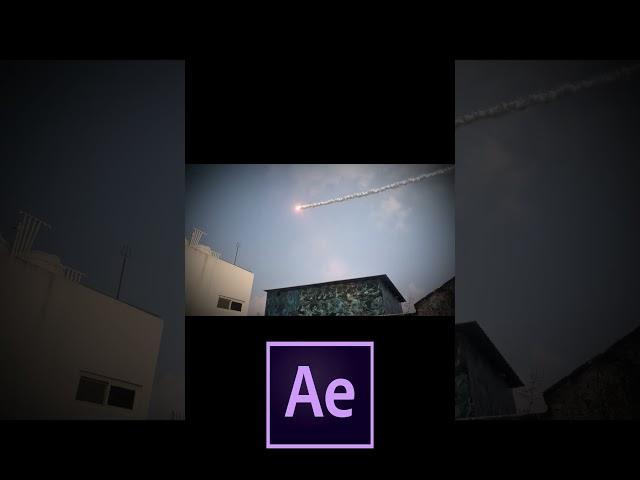 Missile in After effects #meteor #missile #shorts #aftereffects #blender #vfx