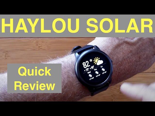 XIAOMI YOUPIN HAYLOU SOLAR (LS05) IP68 Waterproof Sports Fitness Smartwatch: Quick Overview