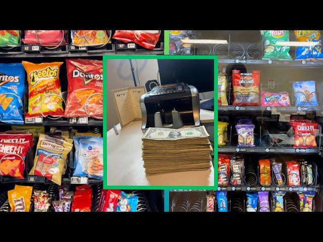 How much my 4 Vending machines made in 1 Month 