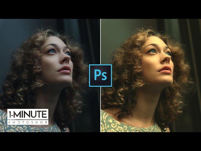 1-Minute Photoshop | Add Lighting Effect in Photoshop