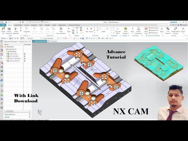 NX CAM Tutorial or Advance CAM tutorial or CNC Milling free tutorial