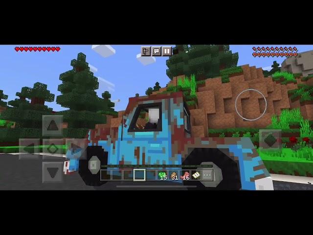 Minecraft- Attacked by a bear while driving!  