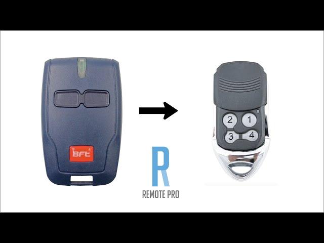 How to code/program a BFT Aftermarket Remote to Motor