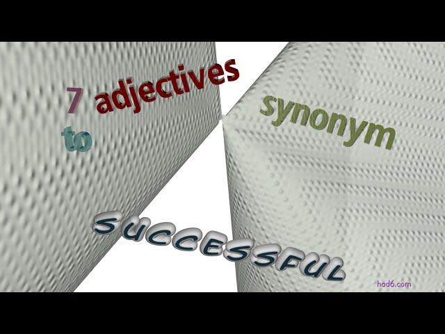 successful - 8 adjectives which are synonyms to successful (sentence examples)