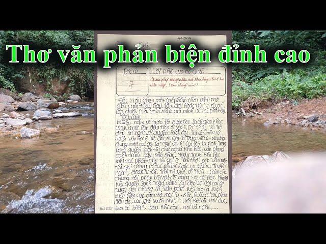 Những bài văn phản biện hay nhất bá đạo nhất #193