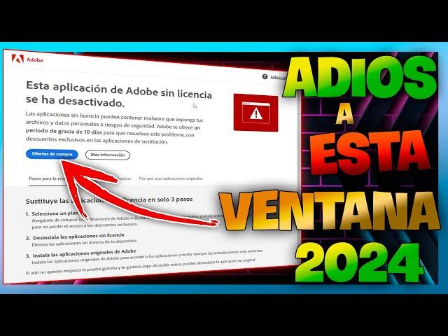 Elimina la ventana de prueba de adobe 2024 (FACIL)