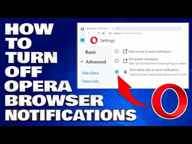 How To Turn Off Opera Browser Notifications [Guide]