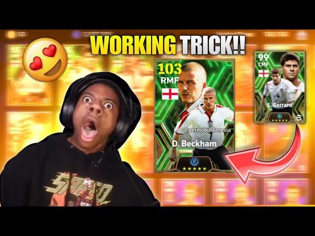 Trick To Get 104 D. Beckham, Lampard, Gerrard | Trick To Get Epic England in eFootball Mobile 2024 