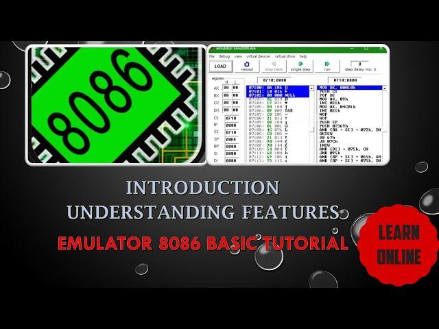 Emulator 8086 Tutorial | EMU8086 BASIC Tutorial | 8086 EMULATOR Tutorial For Absolute Beginners