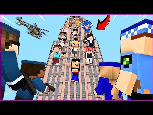 EFEKAN AND HIS FRIENDS VS COPS!  - Minecraft