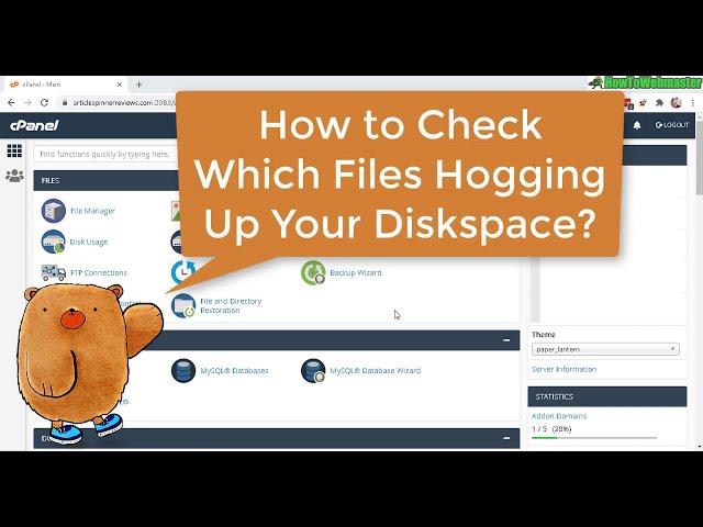 How to Check Files & Folders Disk Space Usage in CPanel Web Hosting Server