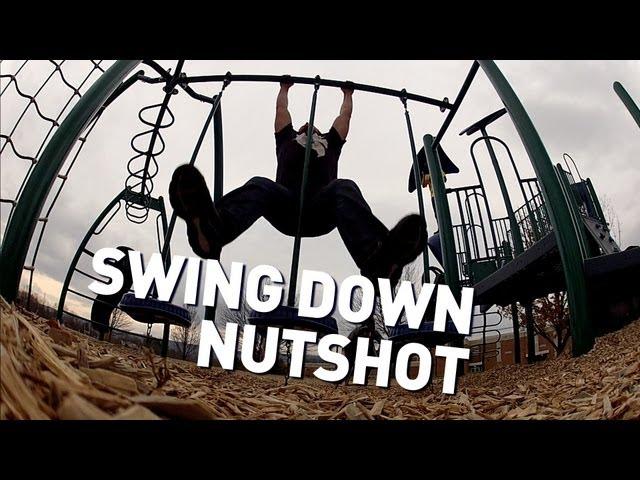 Brutal Swing Down Nutshot! *Voice goes High pitch