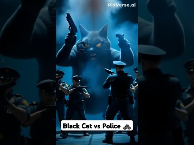 Black Cat fights with Police 