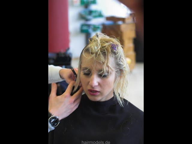 8027 Mannheim Oliwia haircut by barber full video