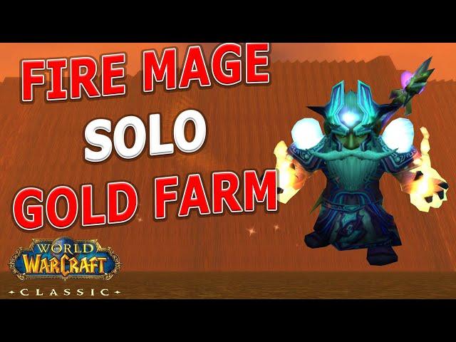 WoW Classic - Fire Mage Solo Dire Maul East Gold Farm! 12 Min Jump Run!