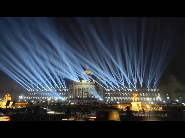 Bengaluru Vidhana Soudha Lightings for Kannada Rajyotsava.